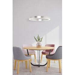 Suspensie CARLO PL200910-500-SL Zumaline LED, Argintiu, Polonia
