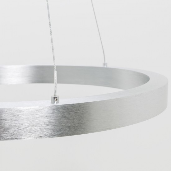 Suspensie CARLO PL200910-600-SL Zumaline LED, Argintiu, Polonia