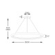 Suspensie CARLO PL210503-800-BK Zumaline LED, Negru, Polonia
