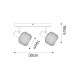 Lustra Plafon STEM R5021009A-2B Zumaline E14, Negru, Polonia
