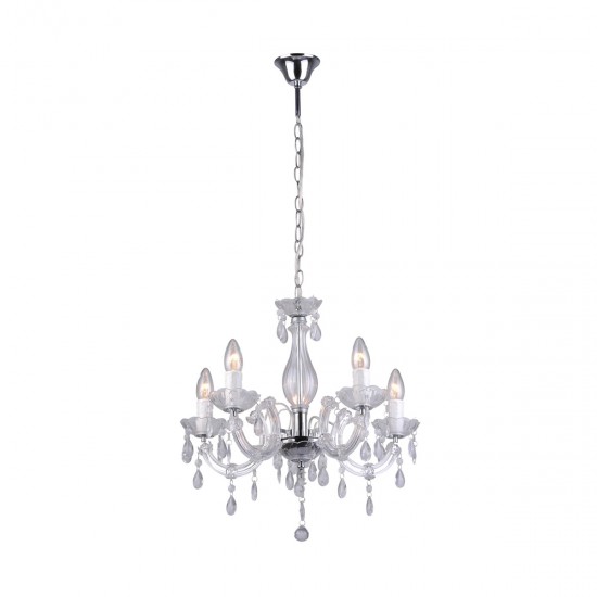 Candelabru MAGNOLIA RLD94016-5A Zumaline E14, Transparent, Polonia