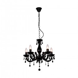 Candelabru MAGNOLIA RLD94016-5B Zumaline E14, Negru, Polonia