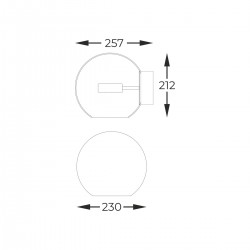 Aplica ENCELADUS W0428-01D-F4AC Zumaline LED, Crom, Polonia