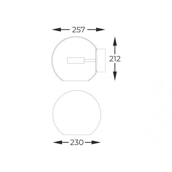 Aplica ENCELADUS W0428-01D-F4AC Zumaline LED, Crom, Polonia