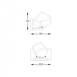 Aplica ROCK W0488-01A-U8AC Zumaline G9, Auriu, Polonia