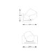 Aplica ROCK W0488-01A-U8AC Zumaline G9, Auriu, Polonia