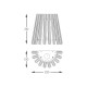 Aplica BACH W0547-01H-F9AC Zumaline E14, Auriu, Polonia