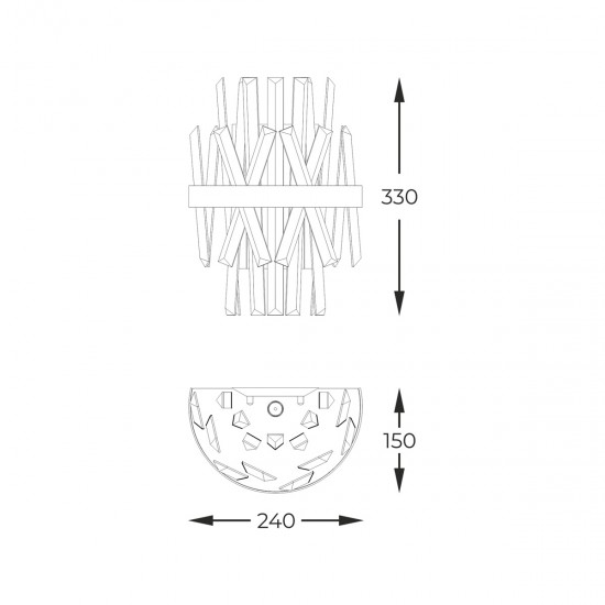 Aplica CONSTANTINOPLE  W0567-02D-B57G Zumaline G9, Polonia