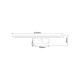 Lampa backlight ALTER W89443-20W-GD Zumaline LED, Auriu, Polonia