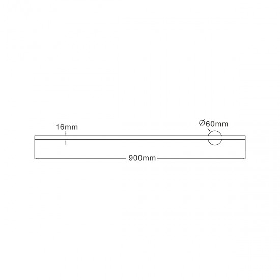 Aplica TROY W90477-90BK Zumaline LED, Negru, Polonia