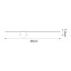 Aplica FAD WL22032G-L60 Zumaline LED, Negru, Polonia