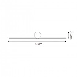Aplica FAD WL22032H-L60 Zumaline LED, Auriu, Polonia