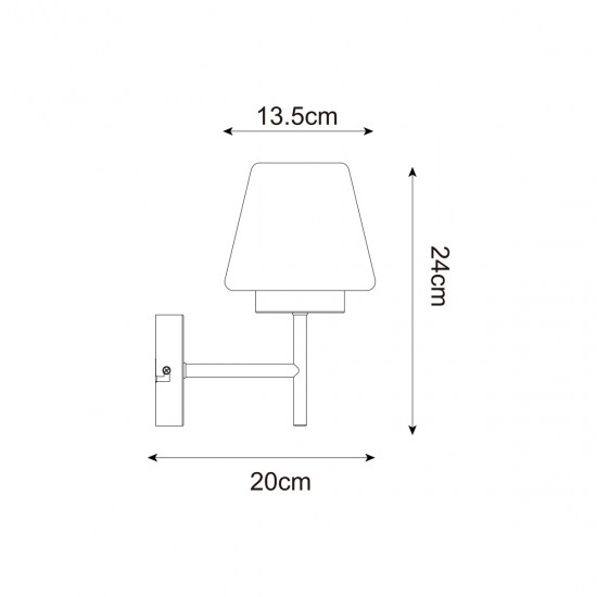Aplica REBEL WL23005EB-CH Zumaline E14, Crom, Polonia