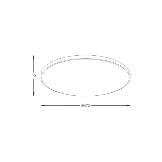 Plafoniera VERI WM-C7300-M-G Zumaline LED, Auriu, Polonia