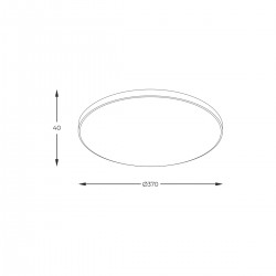 Plafoniera VERI WM-C7300-S-G Zumaline LED, Auriu, Polonia