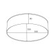 Plafoniera SOLARI WM-TD8880-M-3K-G Zumaline LED, Auriu, Polonia